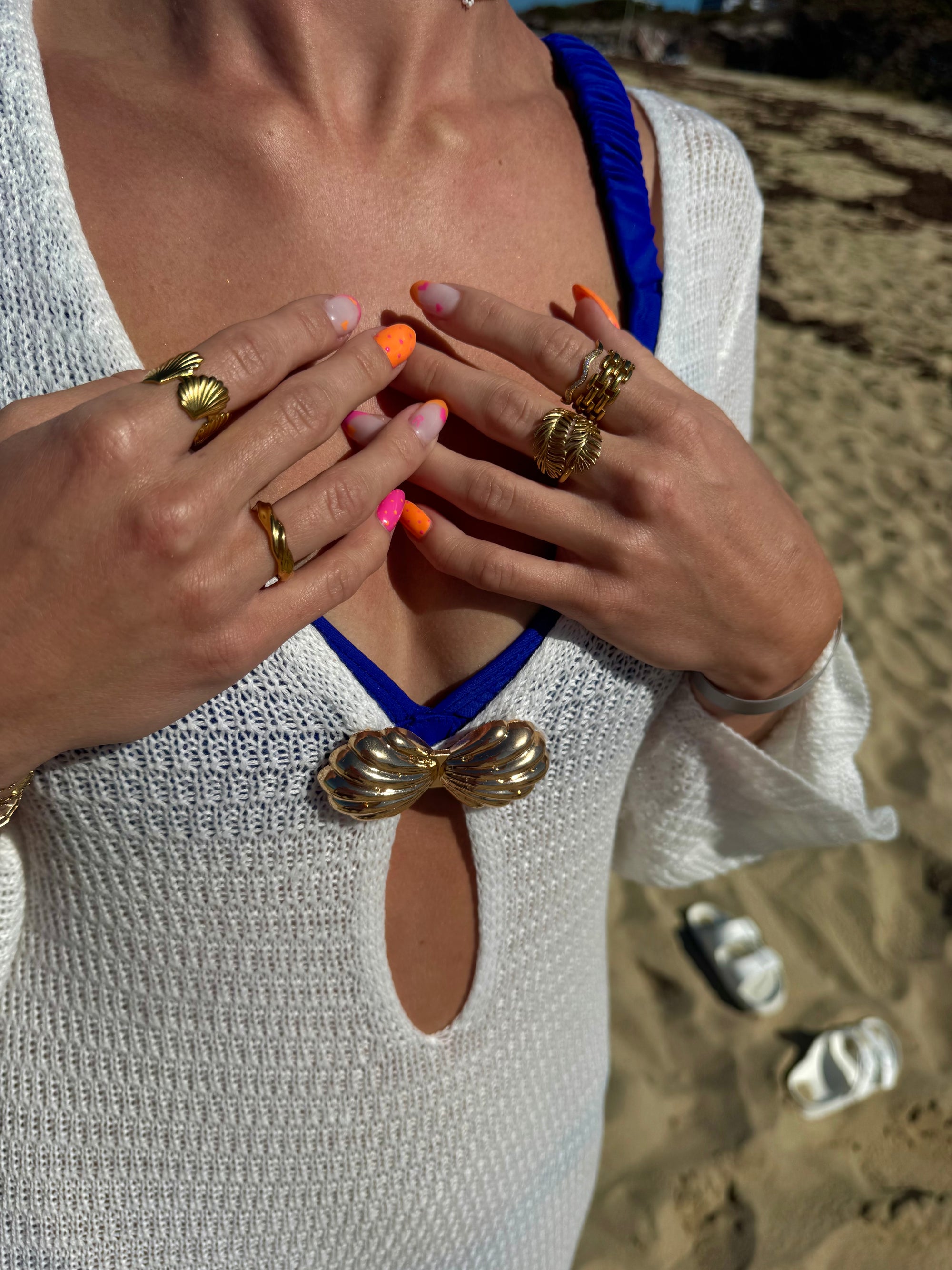 Sculpted Twisted Ring