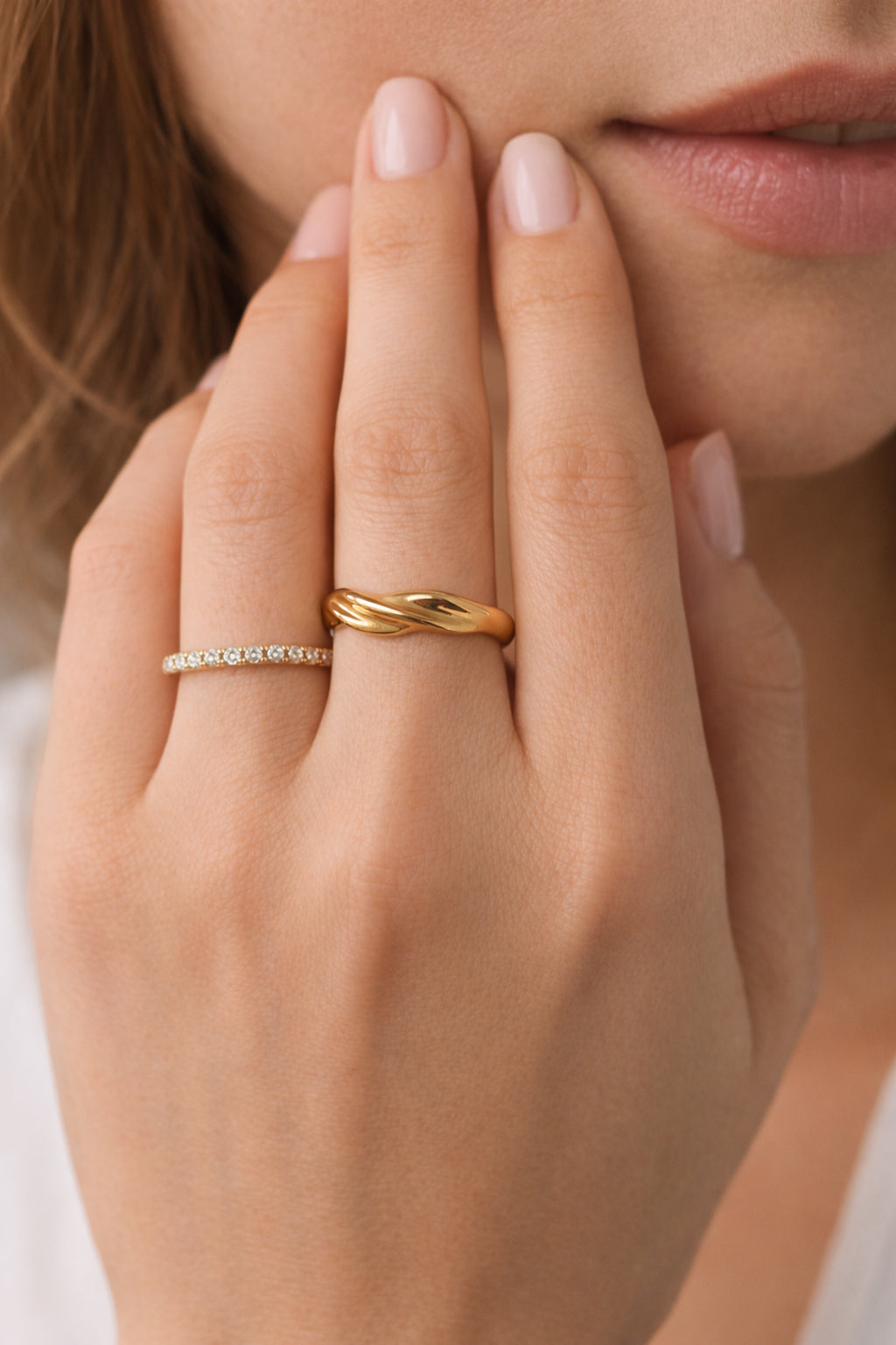 Sculpted Twisted Ring