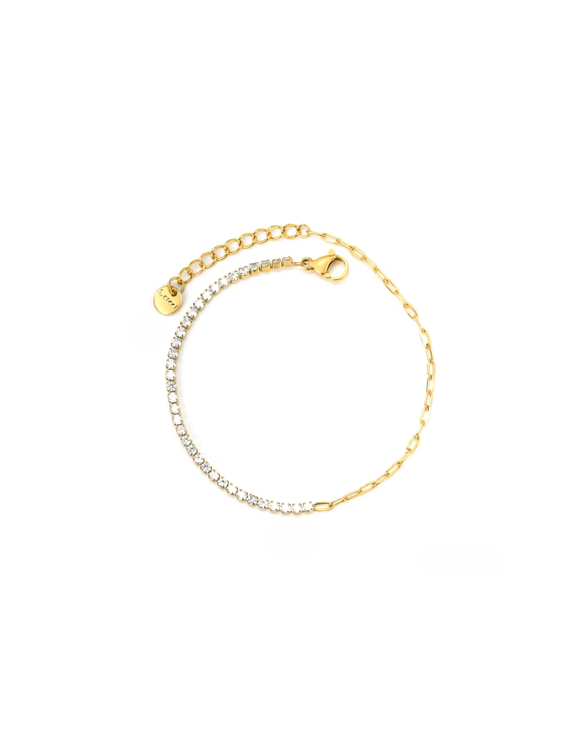 Eloise Half-Tennis Bracelet (Clear)