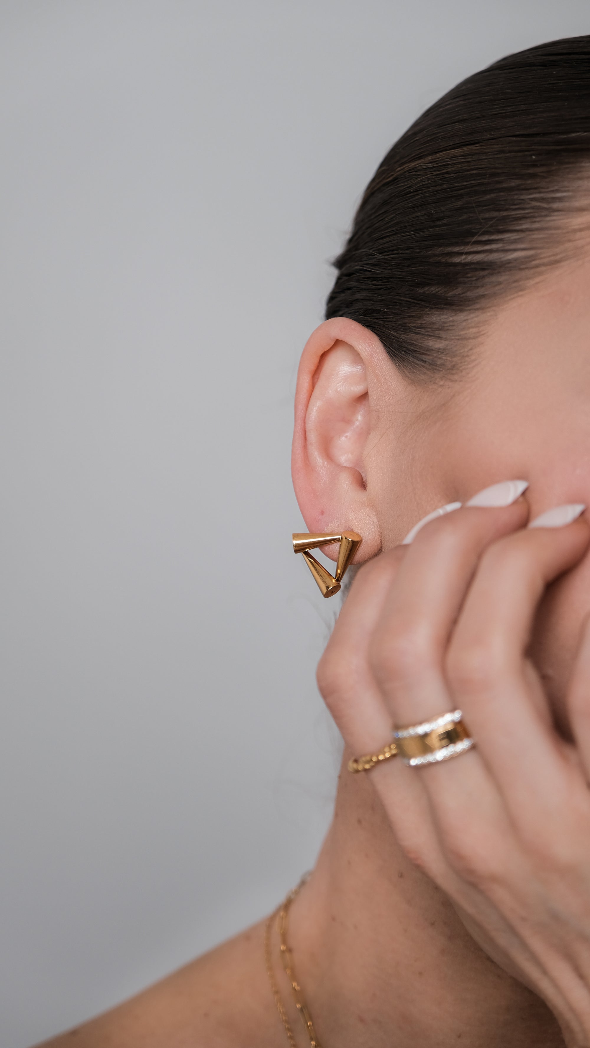 Aurelia Triangle Studs