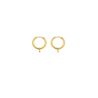 Charm Earrings Base (Gold)