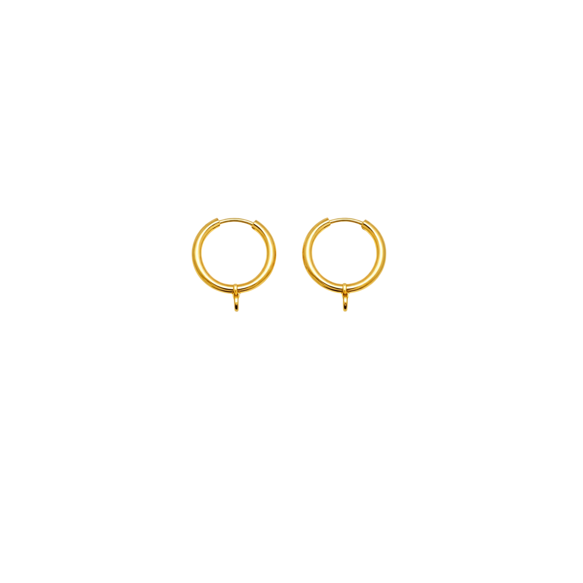 Charm Earrings Base (Gold)