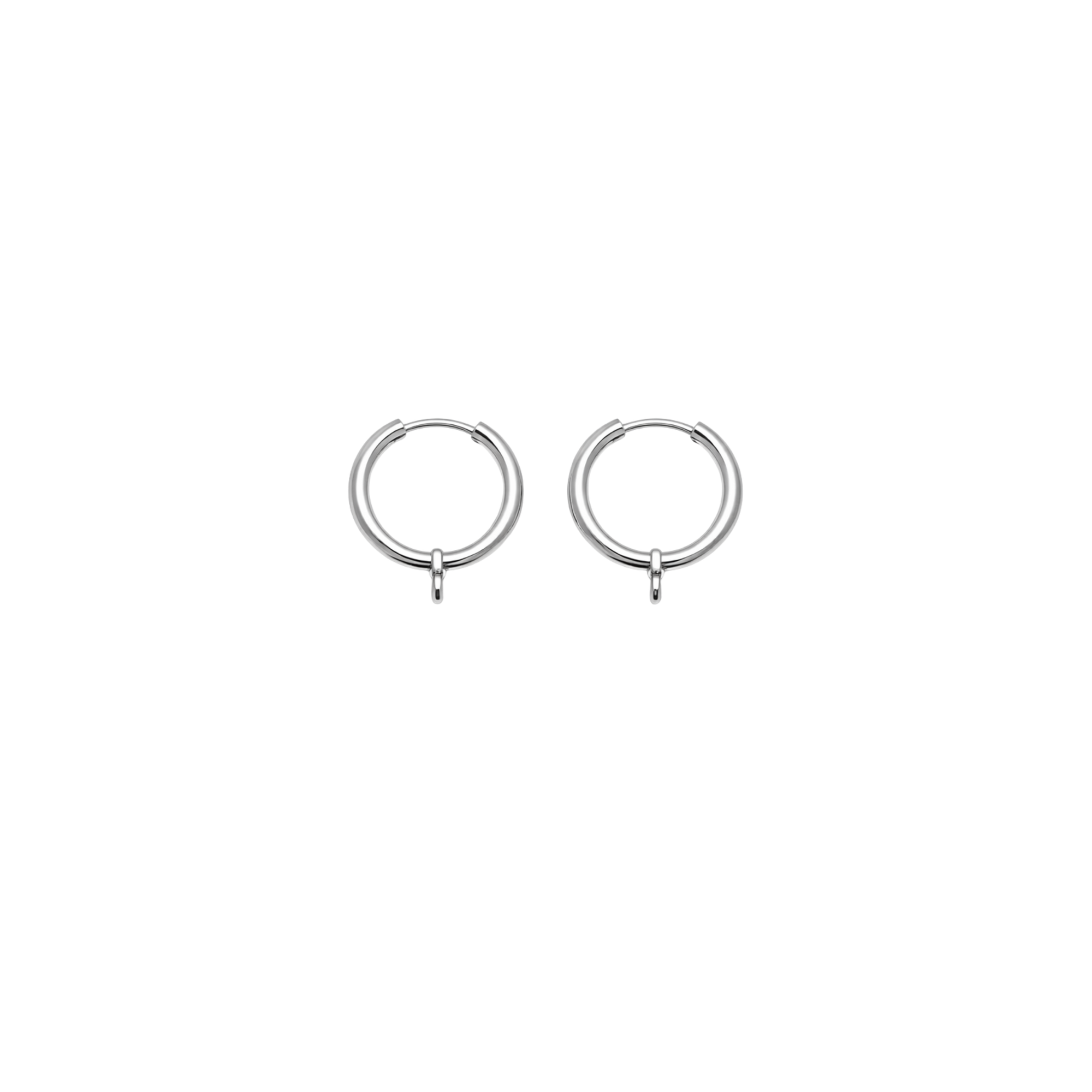 Charm Earrings Base (Silver)