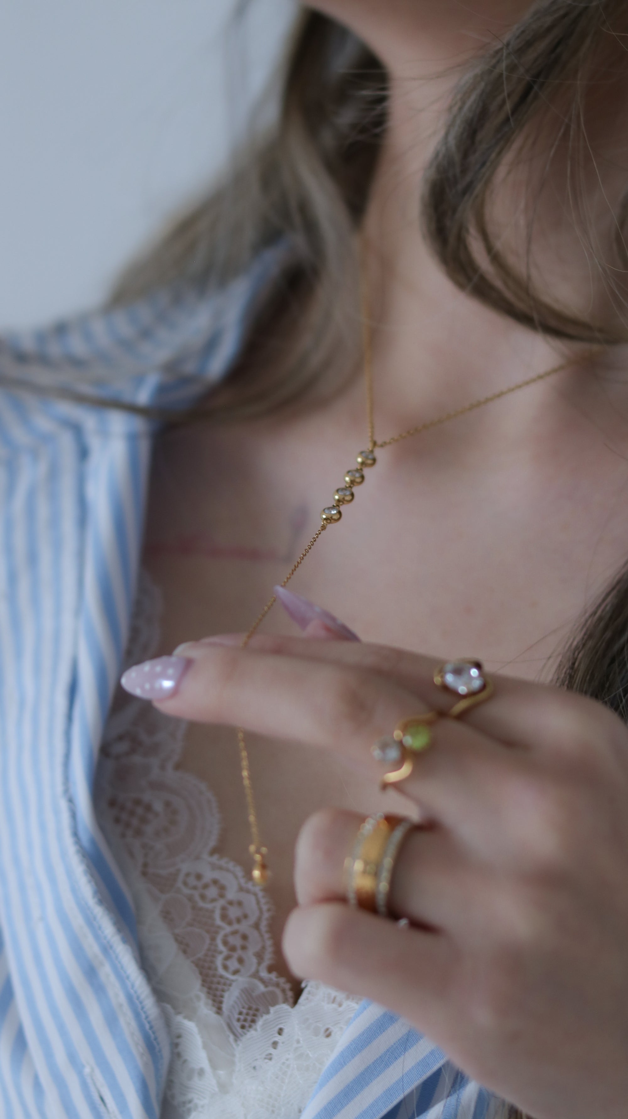 Elena Y-drop Necklace