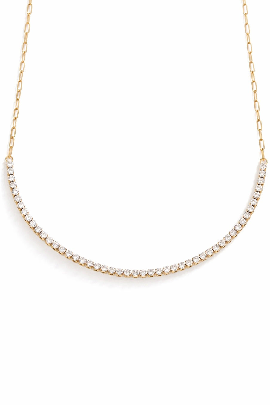 Aria Curve Tennis Necklace