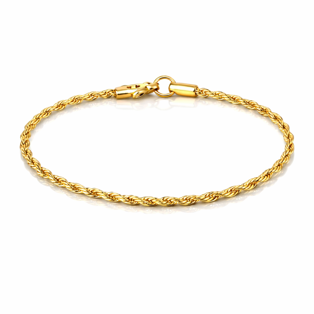 Dainty Rope Chain Bracelet (Gold)