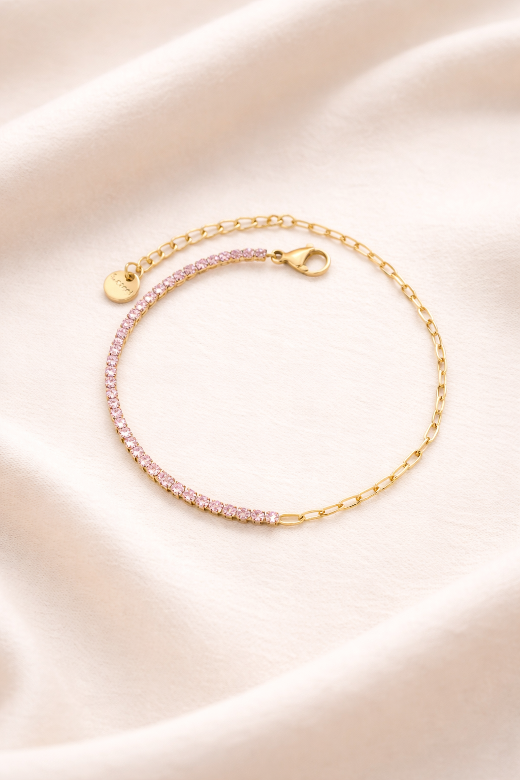 Eloise Half-Tennis Bracelet (Rose)