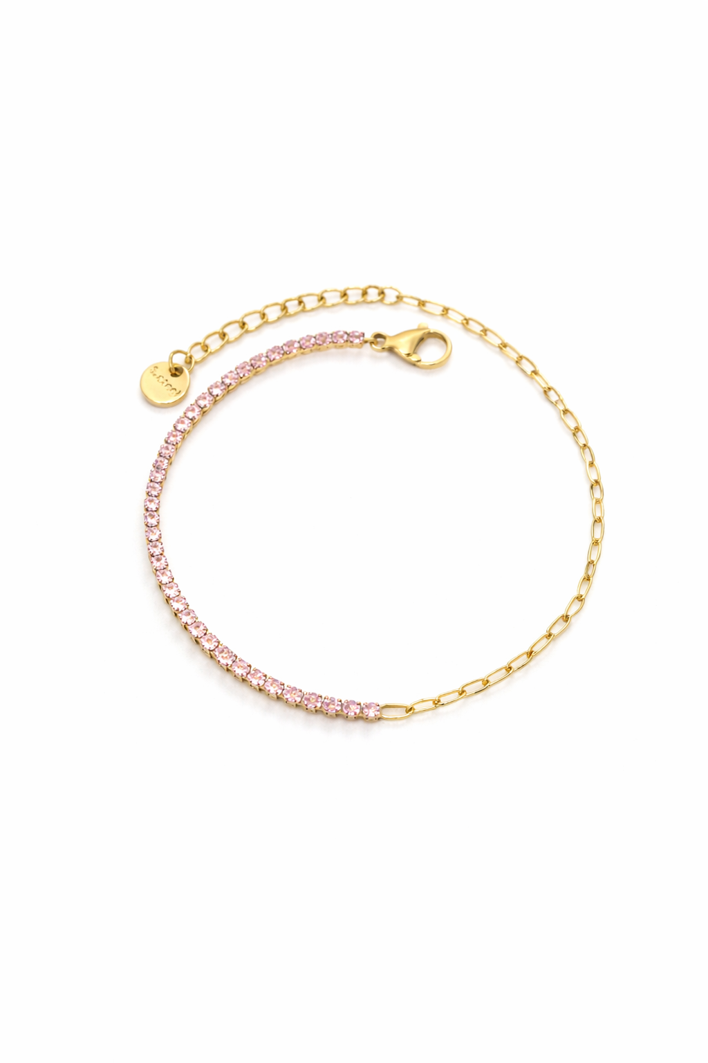 Eloise Half-Tennis Bracelet (Rose)