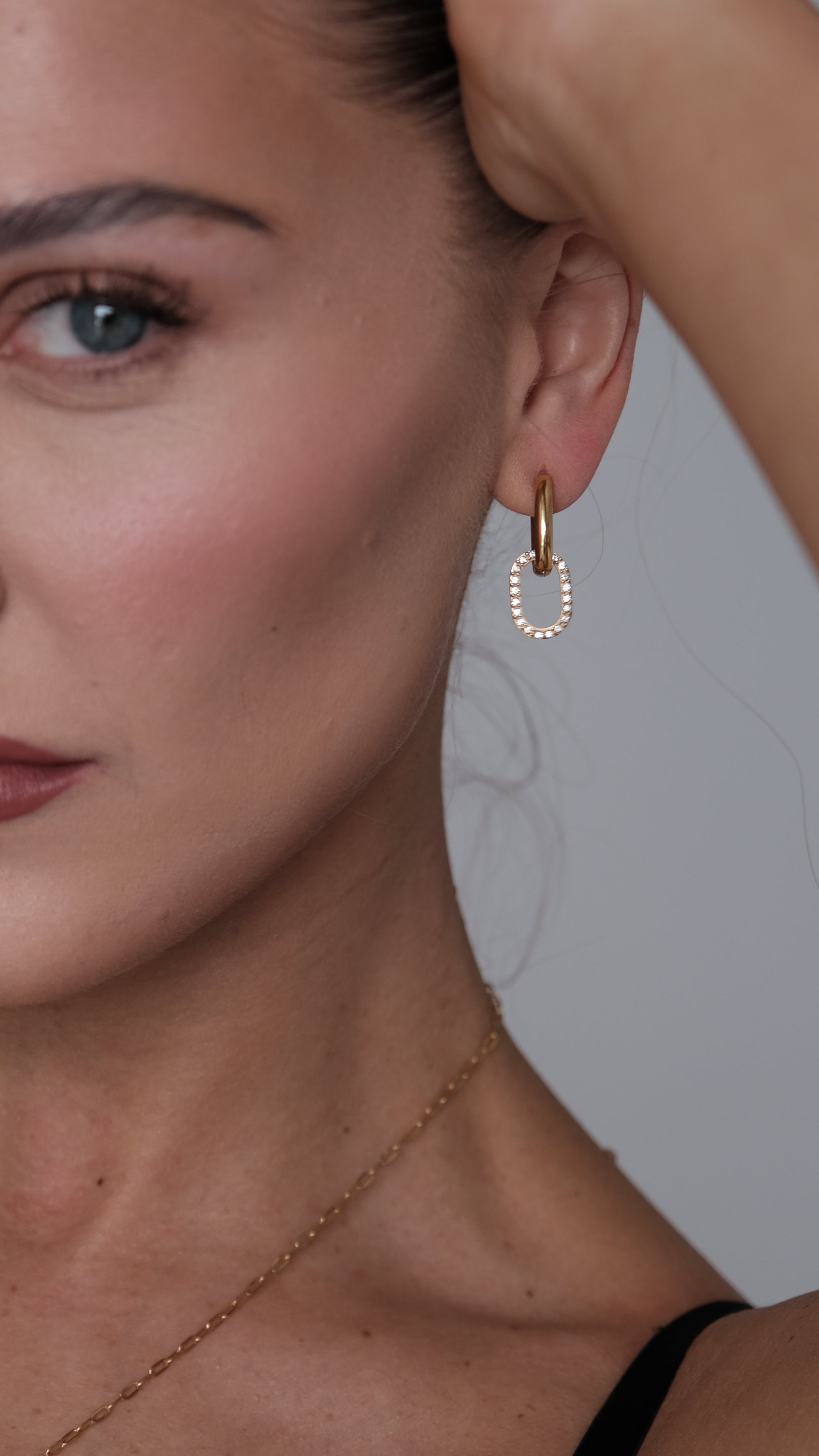 Celeste Pavé Earrings