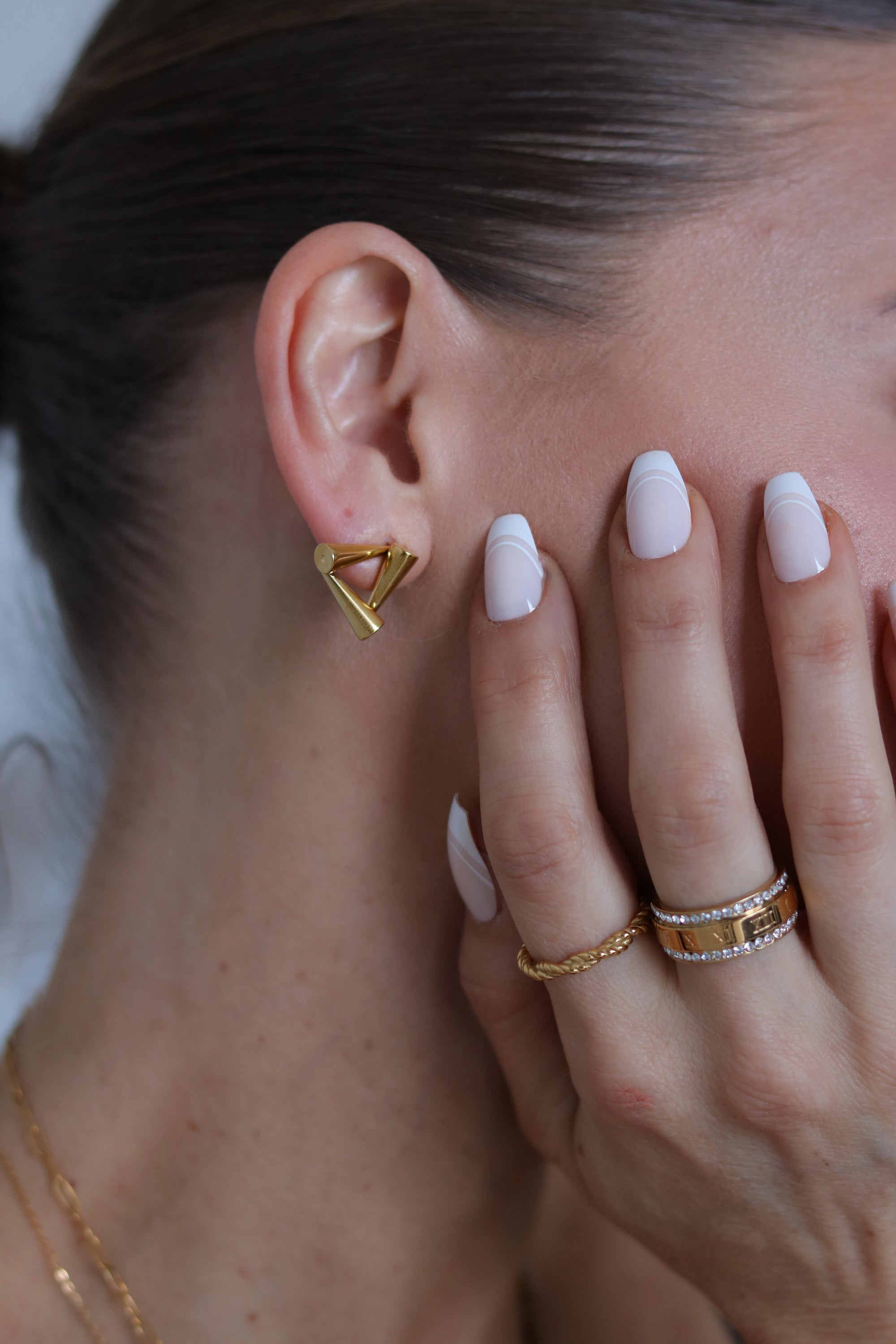 Aurelia Triangle Studs