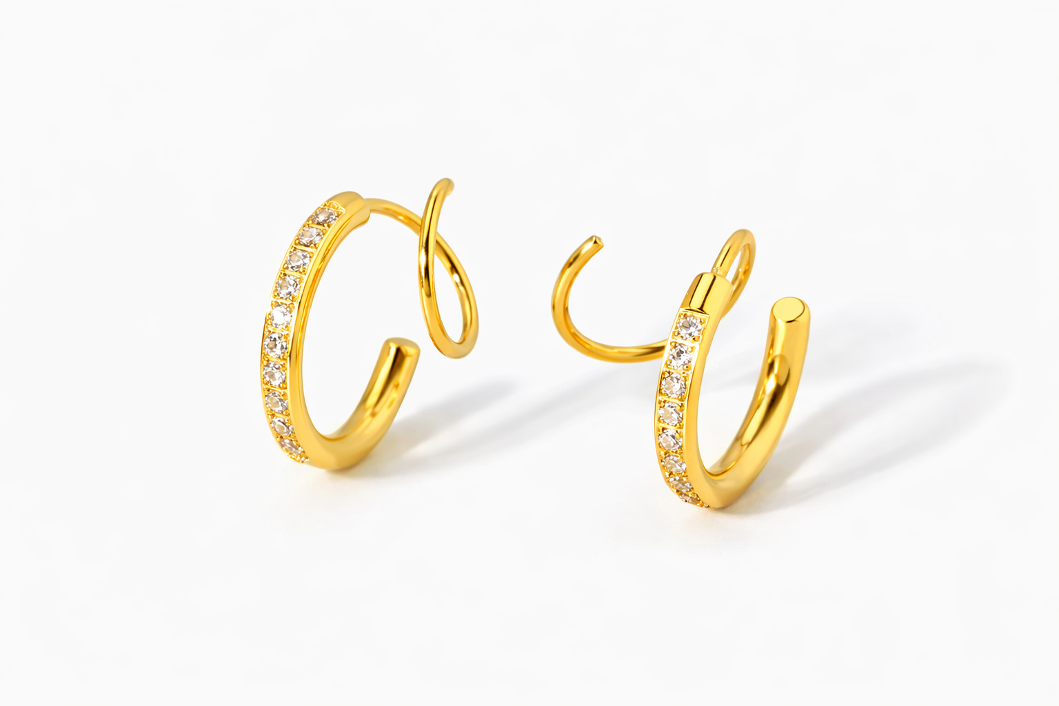 Infinity Pavé Hoops