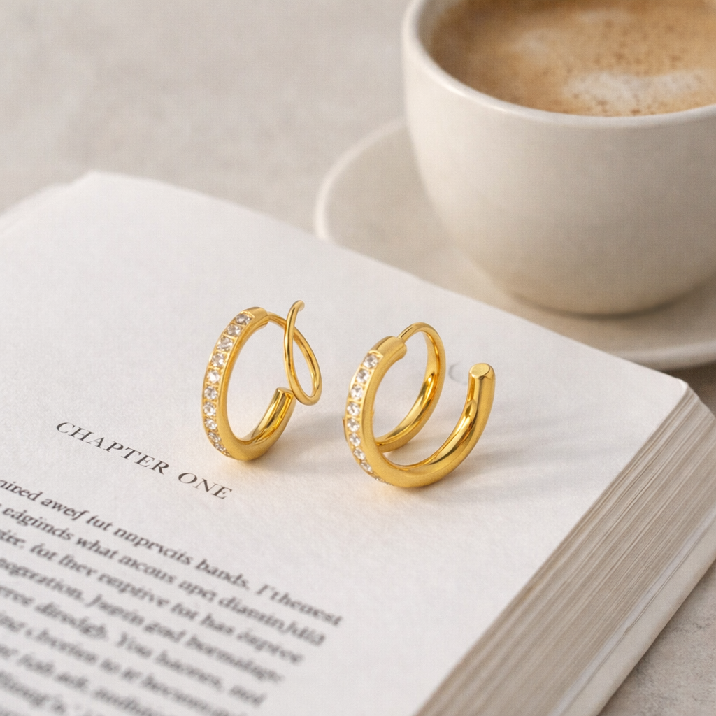 Infinity Pavé Hoops