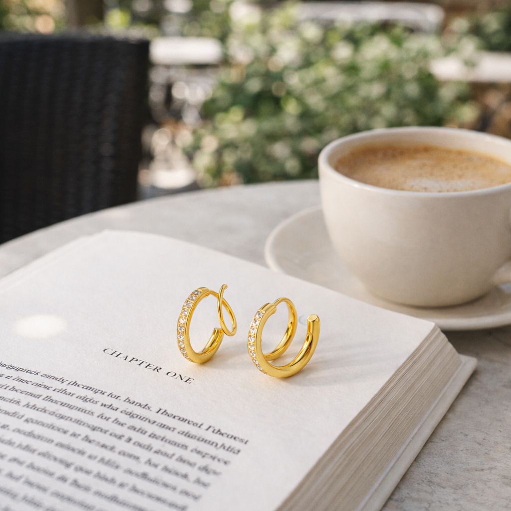 Infinity Pavé Hoops