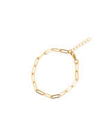 Paperclip Bracelet Chain (Gold)