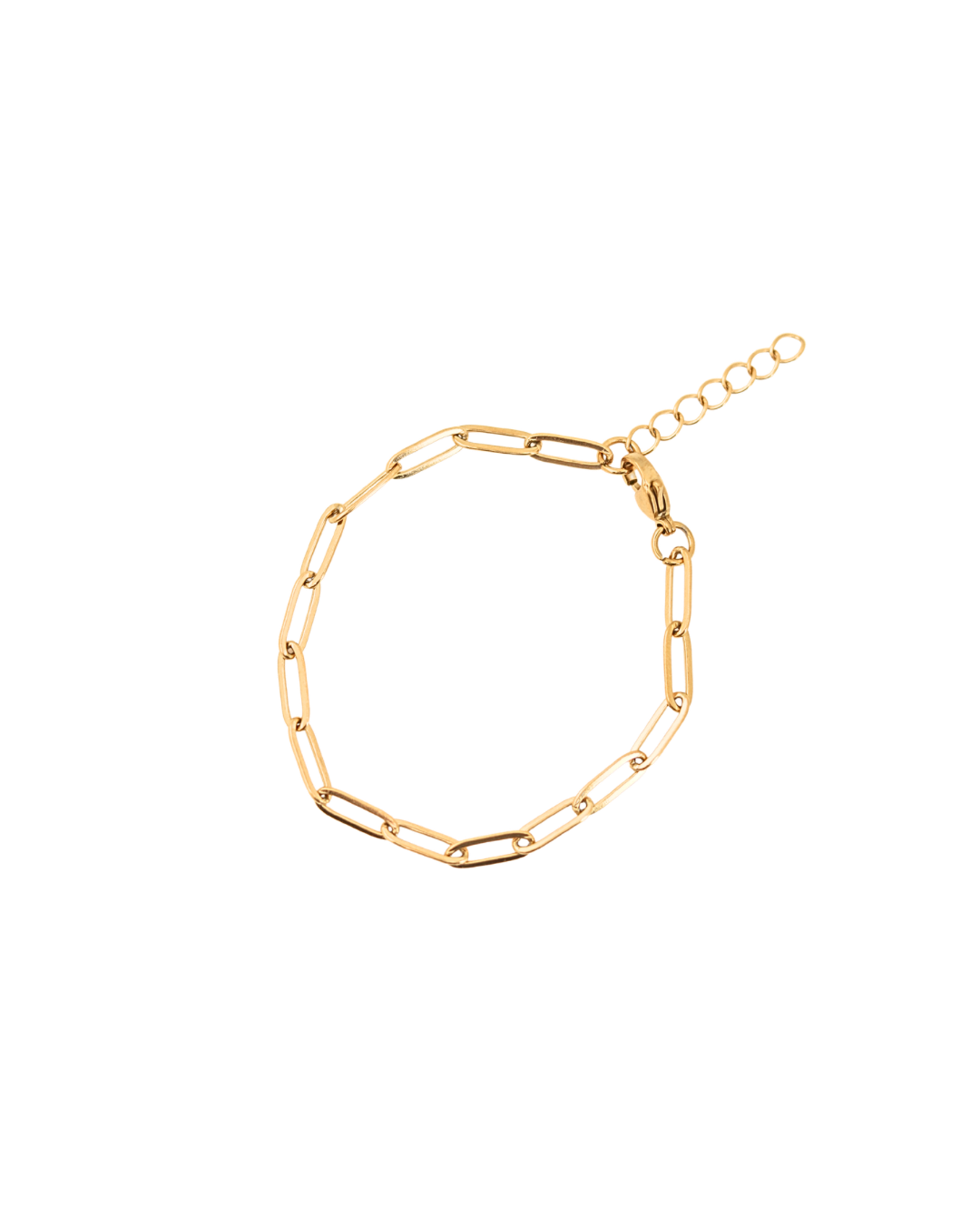Paperclip Bracelet Chain (Gold)