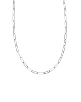 Paperclip Necklace Chain (Silver)
